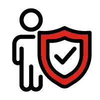 Icono que resalta el enfoque en la seguridad y el cumplimiento de normativas en cada proyecto.